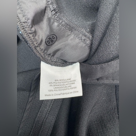 Tory Burch Tobie Wool Blend Tweed Stripe Dress Pants Womens Size 10 - Picture 9 of 14